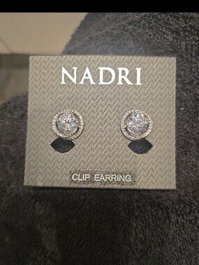 Nadri clip on earrings